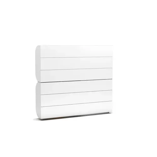 Lit Superposé Escamotable Avec Matelas Blanc 192x214x102cm