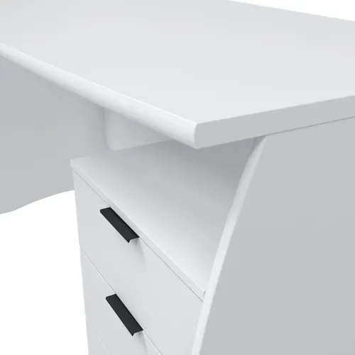 Bureau avec tiroirs INK Blanc vue détaillée