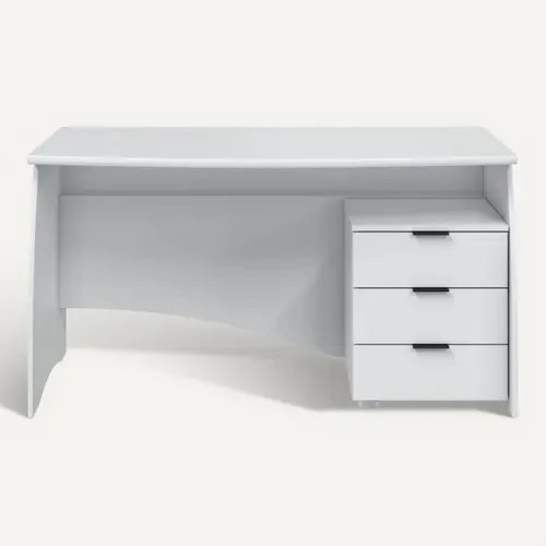 Bureau avec tiroirs INK Blanc