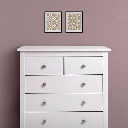 Commode Bay 5 Tiroirs Blanc