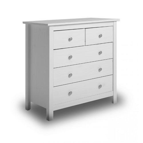 Commode Bay 5 Tiroirs Blanc