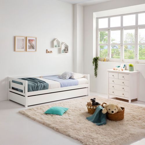 Commode Bay 5 Tiroirs Blanc