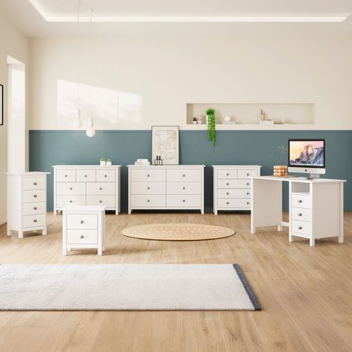 Commode Bay 5 Tiroirs Blanc