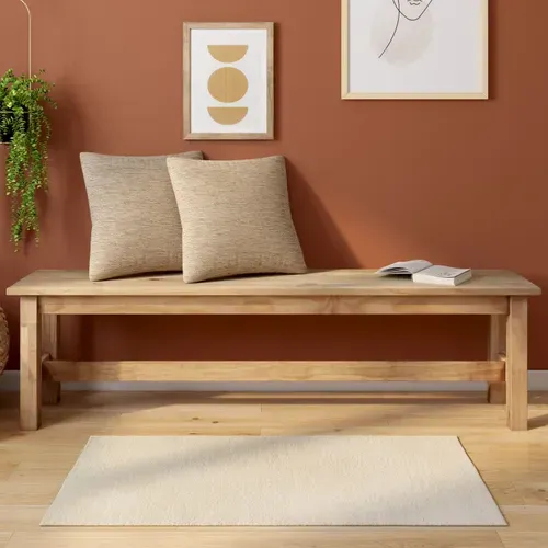 Coussin 45x45 cm PILAR Beige vue d'ambiance 1