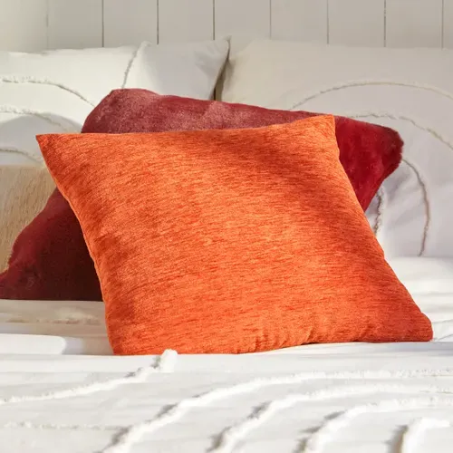Coussin 45x45 cm PILAR Terracotta vue d'ambiance 1