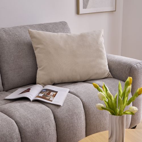 Coussin 50x70 cm VECO Ecru vue d'ambiance 1