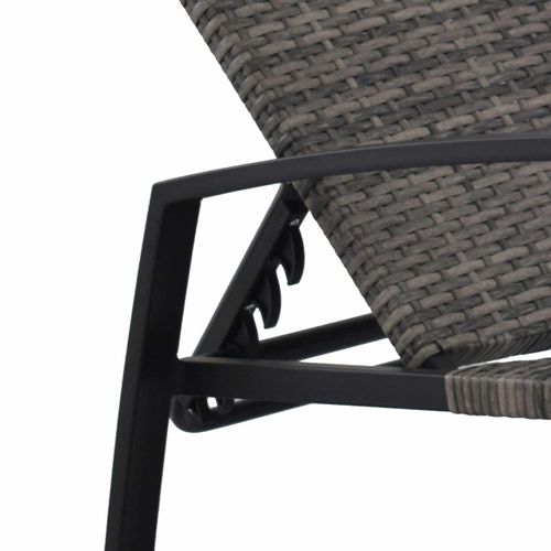 Chaise Longue Pliante YITAHOME - 4 Positions, Appui-tête, Poche Latérale, Supporte 130 Kg - 2