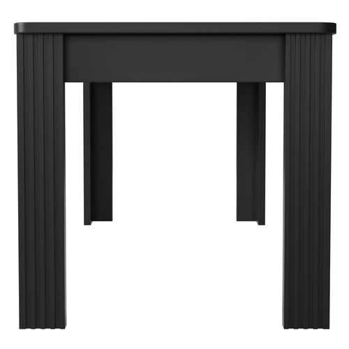 Table à Manger Rectangulaire - Panneaux De Particules - Noir - 120x70x75 Cm