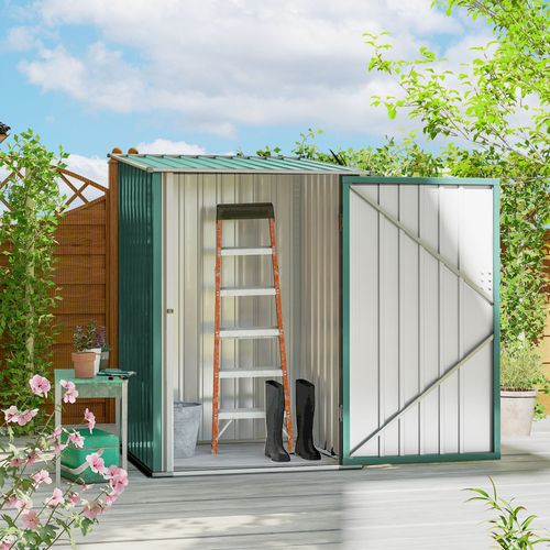 Abri De Jardin En Métal - Vert - 100x103x160 Cm