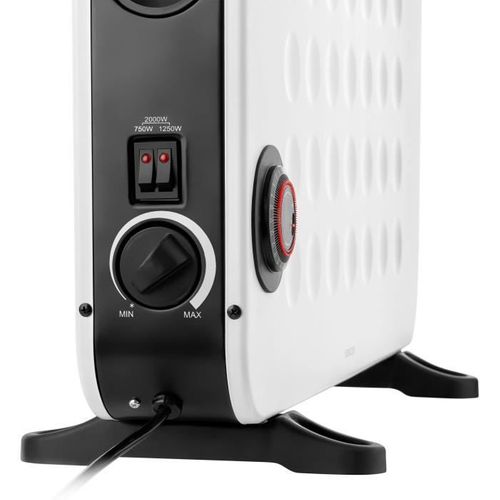 Radiateur - Sencor - Scf 2100wh - 2000 W - 3 Niveaux - Minuterie - Blanc