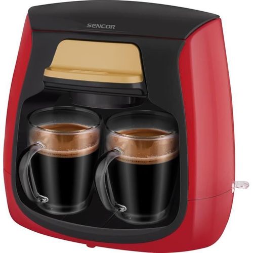 Machine à Café - Sce 2101rd - 0,3 L - 500 W - 2 Tasses Incluses - Rouge