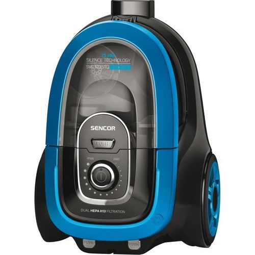 Aspirateur Traineau Sans Sac - Svc-1035tq - 750 W - 75 dB - 1 L - Noir / Bleu