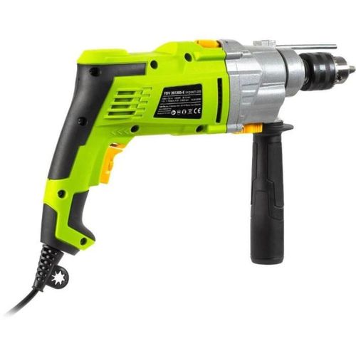 Perceuse à Percussion Filaire 1200 W, 2 Vitesses, Mandrin Métal 13 Mm