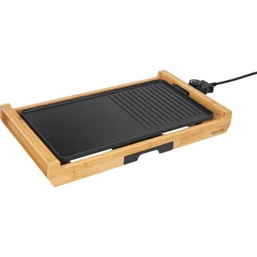 Grill Électrique - Sencor - Sbg 206bk - 1800 W - Noir / Bambour
