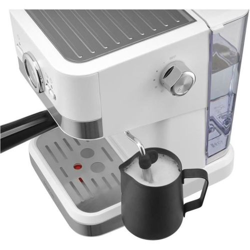 Machine Expresso Semi-automatique 20 Bars – 1,5 L, Blanche