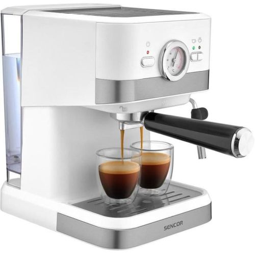 Machine Expresso Semi-automatique 20 Bars – 1,5 L, Blanche