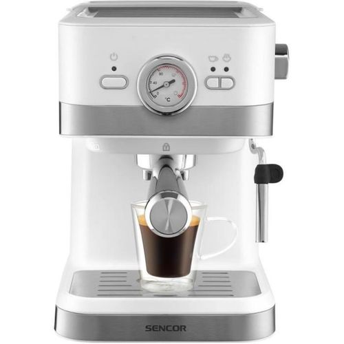 Machine Expresso Semi-automatique 20 Bars – 1,5 L, Blanche