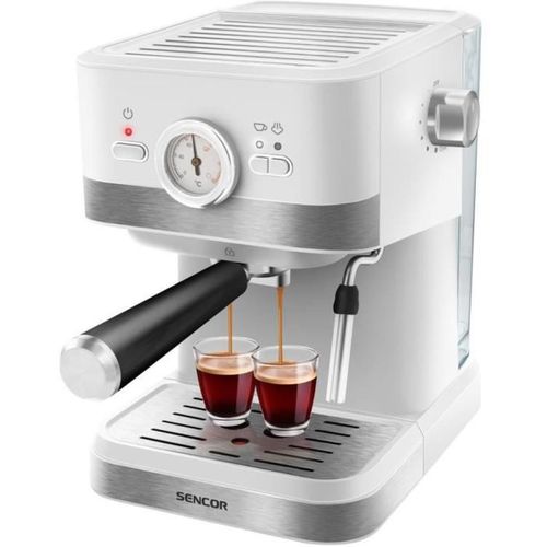 Machine Expresso Semi-automatique 20 Bars – 1,5 L, Blanche