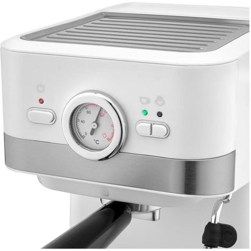 Machine Expresso Semi-automatique 20 Bars – 1,5 L, Blanche