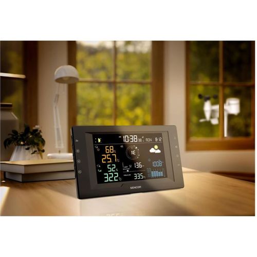 Station Météo Professionnelle Sws 9400 - Écran 5,7" LCD Couleur, Capteur 5-en-1