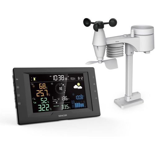 Station Météo Professionnelle Sws 9400 - Écran 5,7" LCD Couleur, Capteur 5-en-1