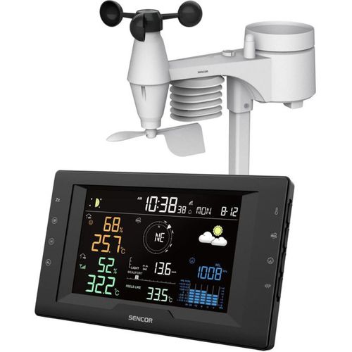 Station Météo Professionnelle Sws 9400 - Écran 5,7" LCD Couleur, Capteur 5-en-1