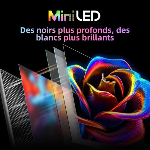Téléviseur 4K 55''139 cm CHIQ M55QN9V MiniLed - SmartTV