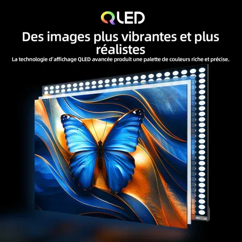 Téléviseur 4K 43'' 108 cm CHIQ U43QM10V - QLED - SmartTV
