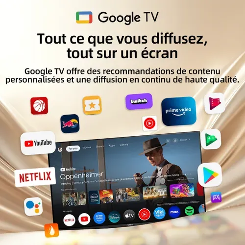 Téléviseur HD 32'' 80 cm CHIQ L32FM10V - FHD - Smart TV vue d'ambiance 1