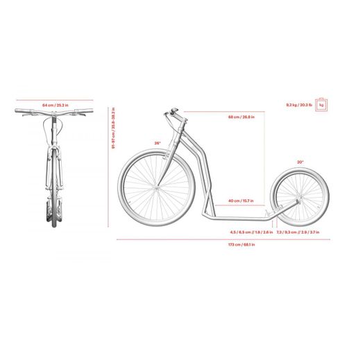 Trottinette Steel 2620 Orange