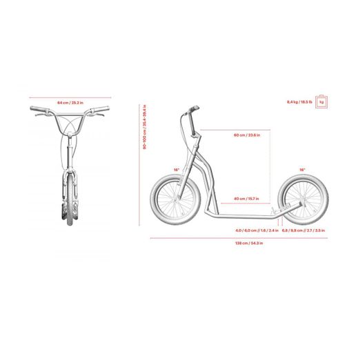 Trottinette Steel 1616 Black