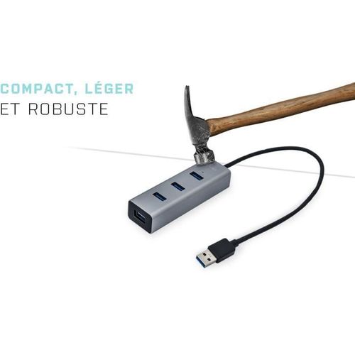 Hub Usb 3.0 Métal 4-port Usb