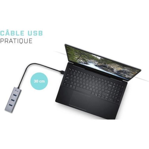 Hub Usb 3.0 Métal 4-port Usb