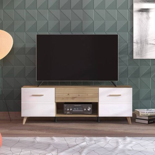 Meuble TV BRETAGNA Blanc