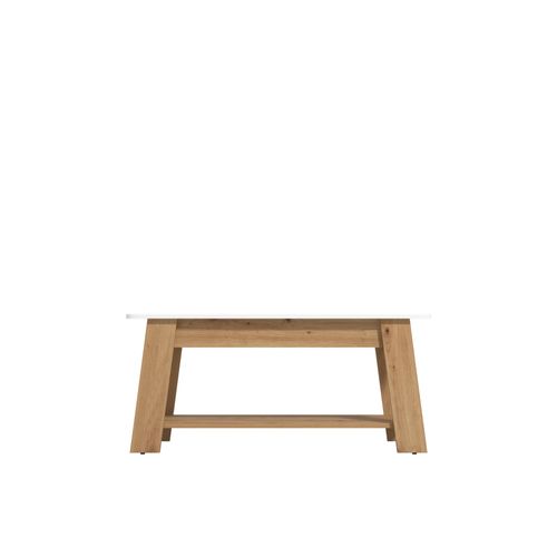 Table basse ELIAS Blanc/ imitation chêne