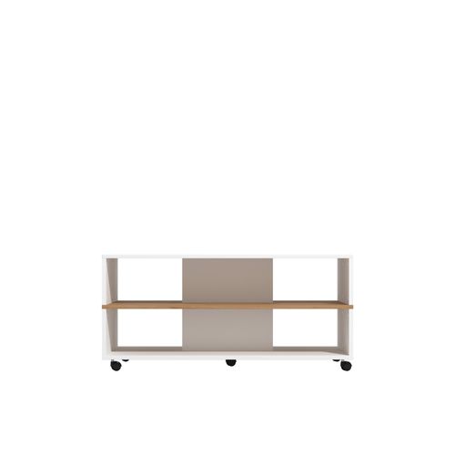Table basse SAVIO Blanc/ imitation chêne