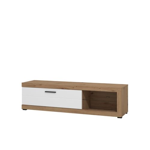 Meuble TV - REMO CH/BLANC vue de profil