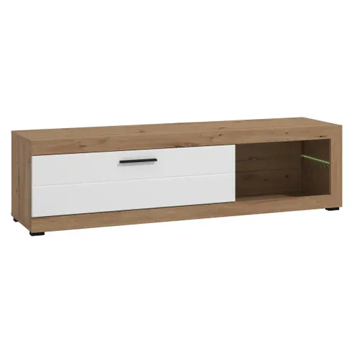 Meuble TV - REMO CH/BLANC vue 3/4