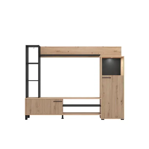 Mur TV RETIMNO imitation chêne