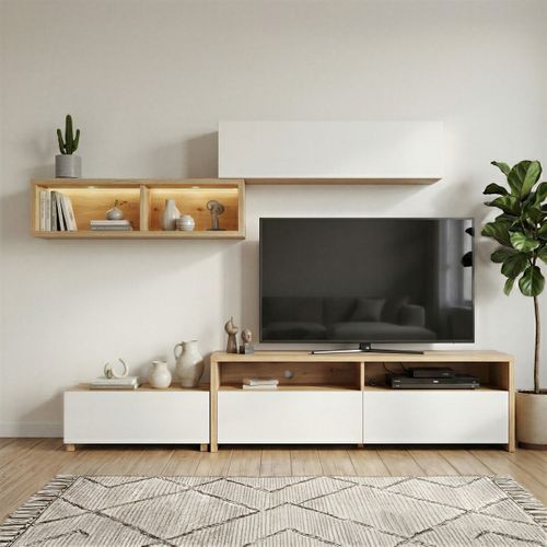 Mur TV L. 237 AUREL Sable vue d'ambiance 1