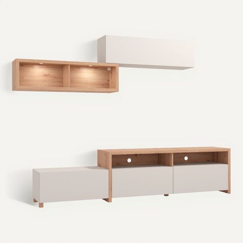 Mur TV L. 237 AUREL Sable vue 3/4