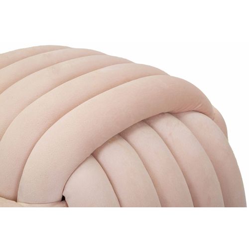 Pouf Coude 5, Coton, Rose, 45x45x45 Cm