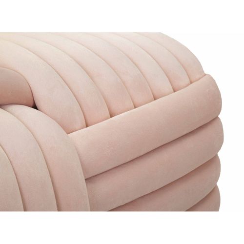 Banc Coude 2, Coton, Rose, 90x45x45 Cm