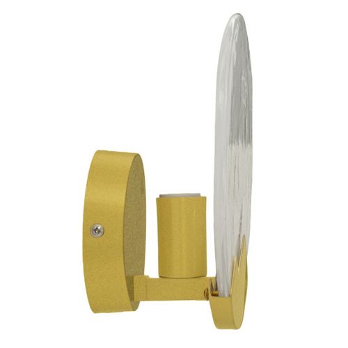 Applique Lusaka, Métal, Or, 20x20x10 Cm