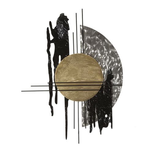 Décoration 3d En Métal Bale, Métal, Multicouleur, 78x5x102 Cm