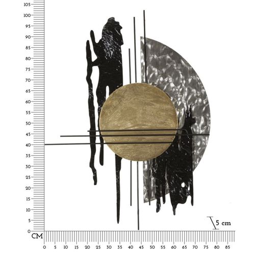 Décoration 3d En Métal Bale, Métal, Multicouleur, 78x5x102 Cm