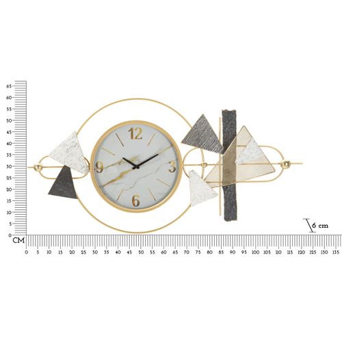 Horloge Murale Melusine, Métal, Multicouleur, 120x6x60 Cm