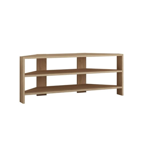 Meuble TV D'angle Design Scandinave Thales - L. 114 X H. 45 Cm - Marron
