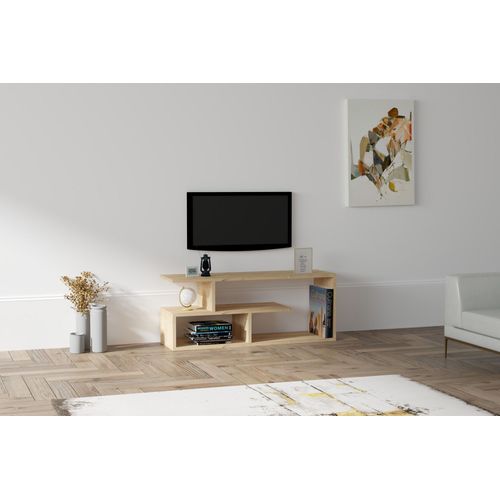 Meuble TV Moderne Merleau Chêne Clair