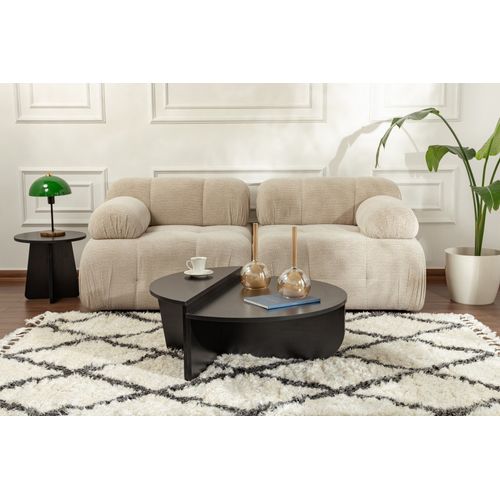 Lot De 2 Tables Basses - Noir - Aloeva